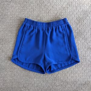 J. Crew Bright Blue Crepe Shorts 00